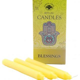 Vela Bujía ritual GREEN TREE Bendición-amarilla